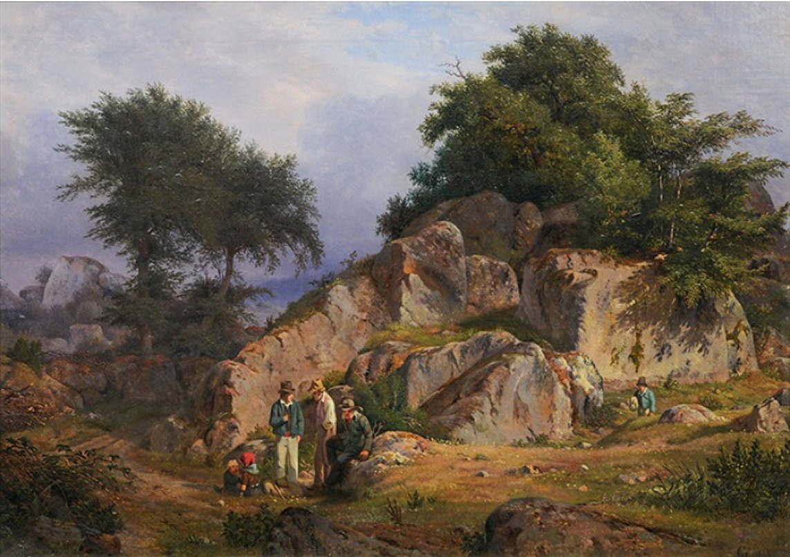 landscape near blekingen evening
